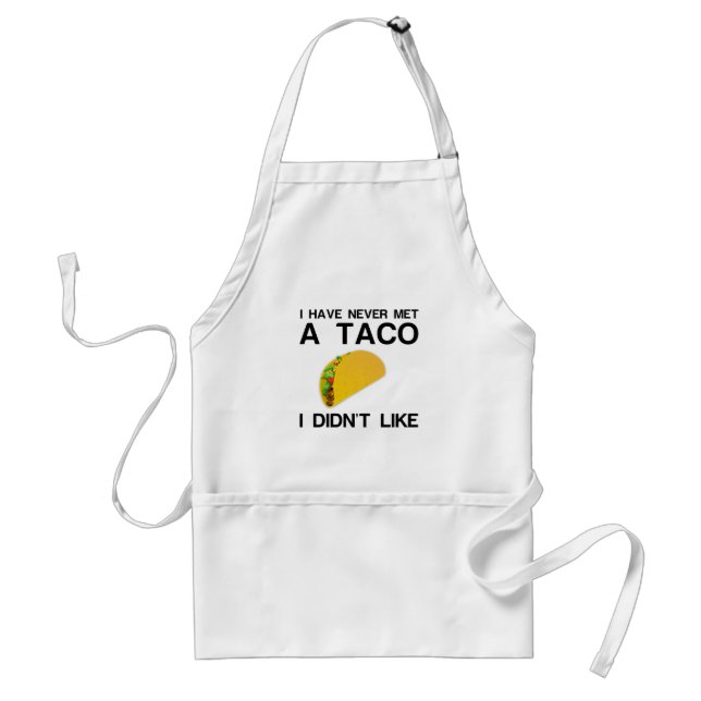 TACO LIKE ADULT APRON (Front)