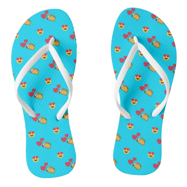 Taco Love Flip Flops (Footbed)