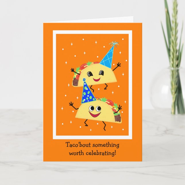 Taco Lover Birthday Card (Front)