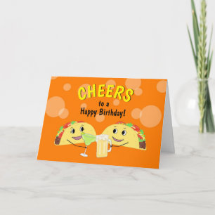 Taco Lover Friend Birthday Card