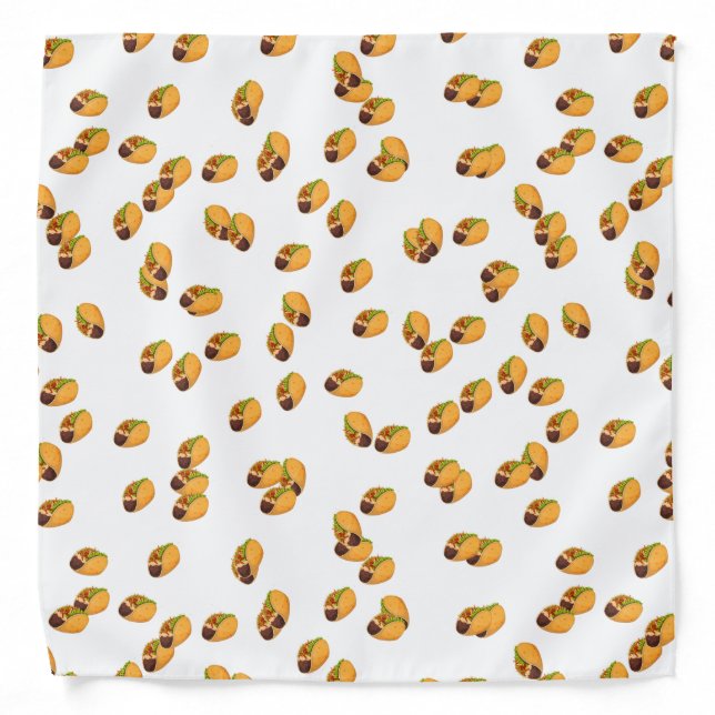 Taco Lover Mexican Food Fun Bandana (Front)
