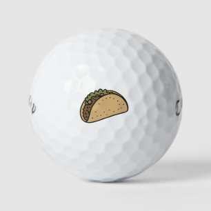 Taco Lovers Humor Novelty Foodie  Golf Balls