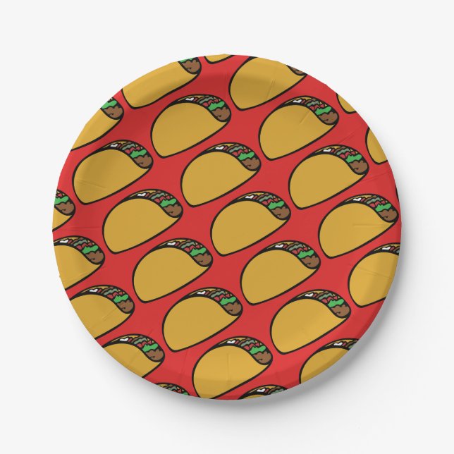 Taco Lovers Taco Tuesday Paper Plates (Front)