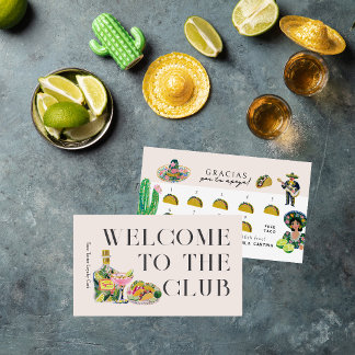Taco Loyalty Card | Fiesta Rewards Punch Card