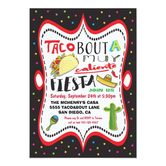 Taco Party Invitation Template 4