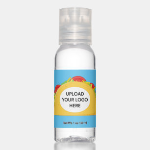 Taco Mexican Food Business Logo Name Message Hand Sanitizer