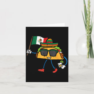 Taco Mexico Flag Cinco De Mayo Mexican Card