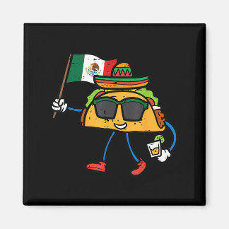 Taco Mexico Flag Cinco De Mayo Mexican Magnet