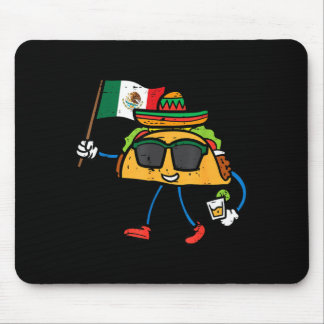 Taco Mexico Flag Cinco De Mayo Mexican Mouse Pad