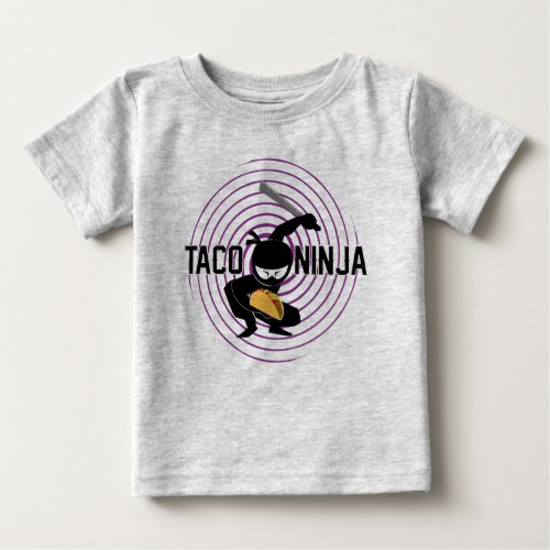 Taco Ninja Design _ Baby Fine Jersey T_Shirt