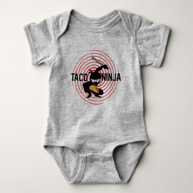 Taco Ninja Design - Baby Jersey Bodysuit (Front)