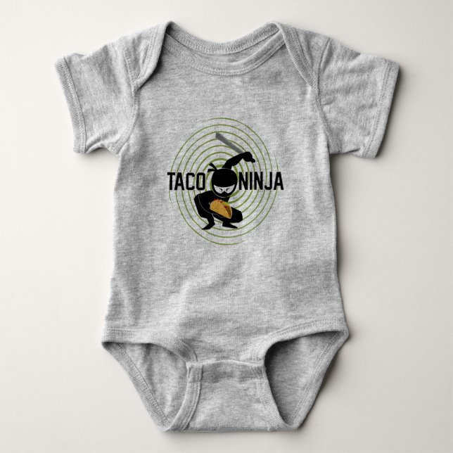 Taco Ninja Design - Baby Jersey Bodysuit (Front)
