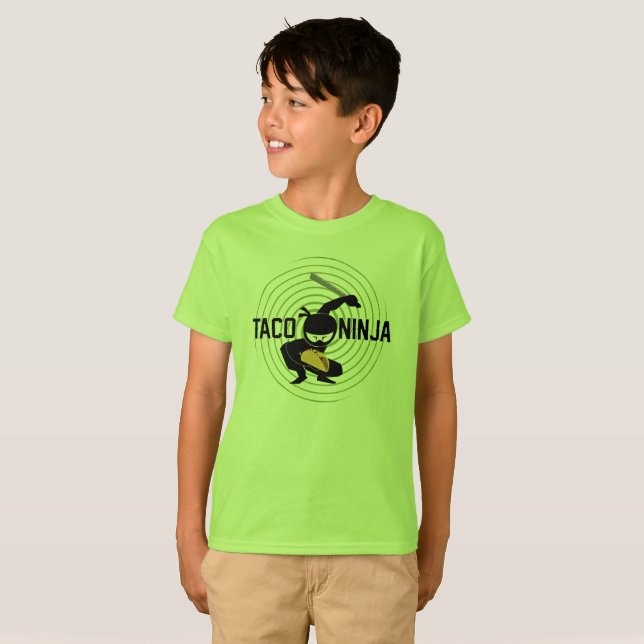 Taco Ninja Design - Kids' Basic T-Shirt (Front Full)