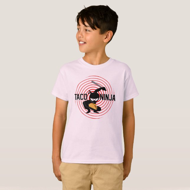 Taco Ninja Design - Kids' Basic T-Shirt (Front Full)