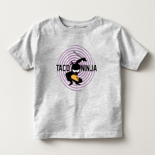 Taco Ninja Design - Toddler Fine Jersey T-Shirt (Front)