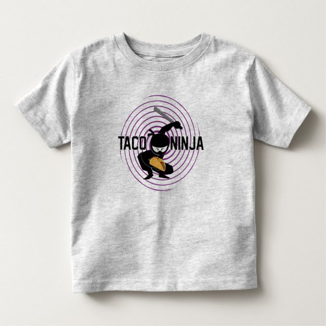 Taco Ninja Design - Toddler Fine Jersey T-Shirt (Front)