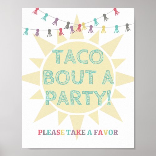 Taco Party Favor Sign