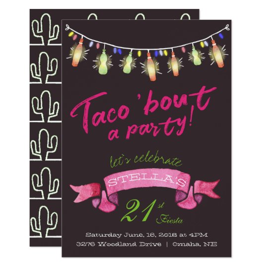 Taco Party Invitation | Zazzle.com