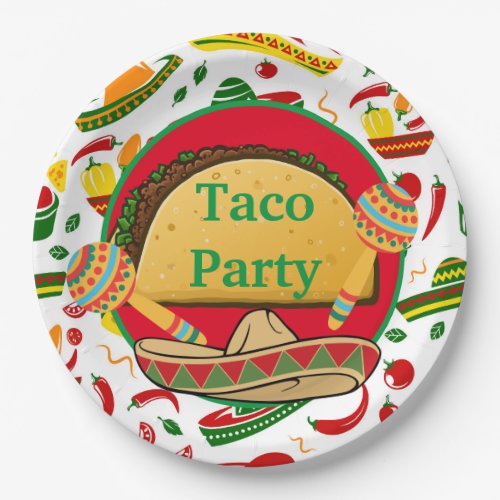 Taco Party  Paper Plates