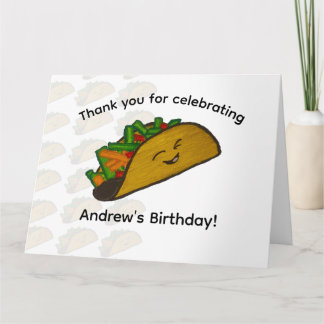 Taco Party Thank You Card