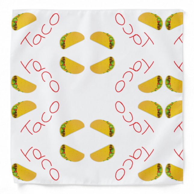Taco pattern on bandana (Front)