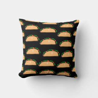 Taco Pattern Throw Pillow