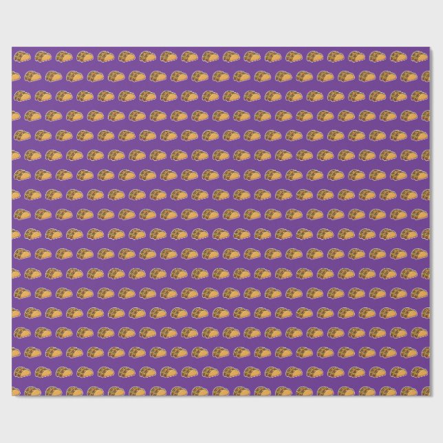 taco pattern wrapping paper (Flat)