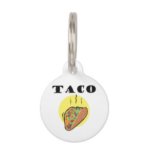 TACO PET NAME TAG