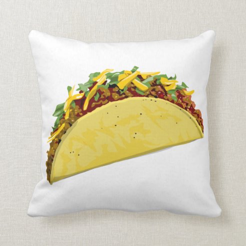 taco plush pillow