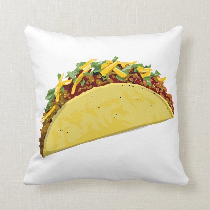 plush taco pillow