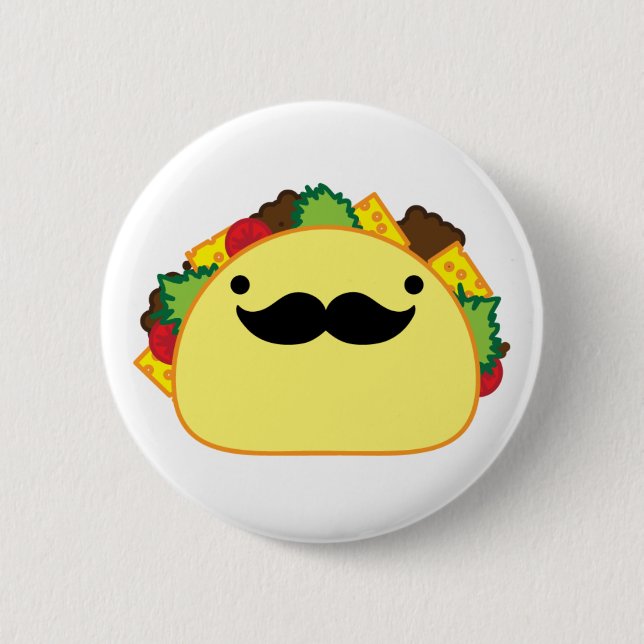 taco pinback button (Front)