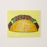 Taco Print Mexican Food Tacos Foodie Puzzle Taco Print Mexican Food Tacos Foodie Puzzle