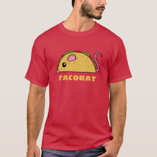 Taco Rat T-Shirt (Yellow Text)