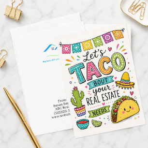 Taco Real Estate Marketing Note Card