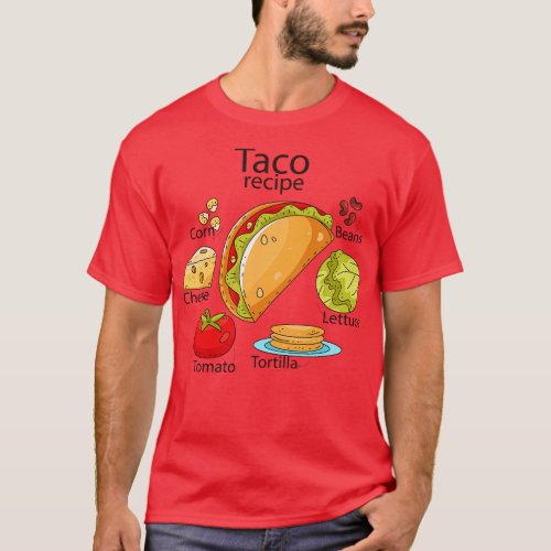 Taco Recipe T_Shirt