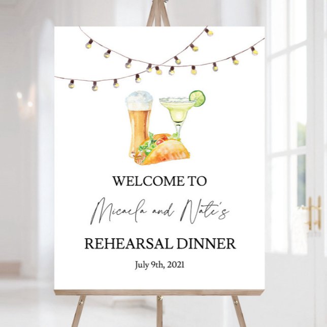 Taco Rehearsal Dinner Sign, Fiesta Welcome Sign (Creator Uploaded)