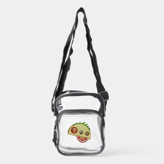 Taco Rocket Crossbody Bag (Front)