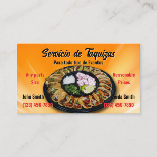 Taco service Business Card