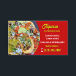 Taco service business cards<br><div class="desc">Taco service business cards. Suitable for taco catering,  taquizas,  mexican restaurant and independent food catering.
Fully customizable,  easy to replace info and icons.</div>