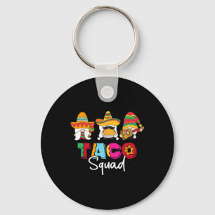 Taco Squad Cinco De Mayo Funny Cute Mexican Food L Keychain