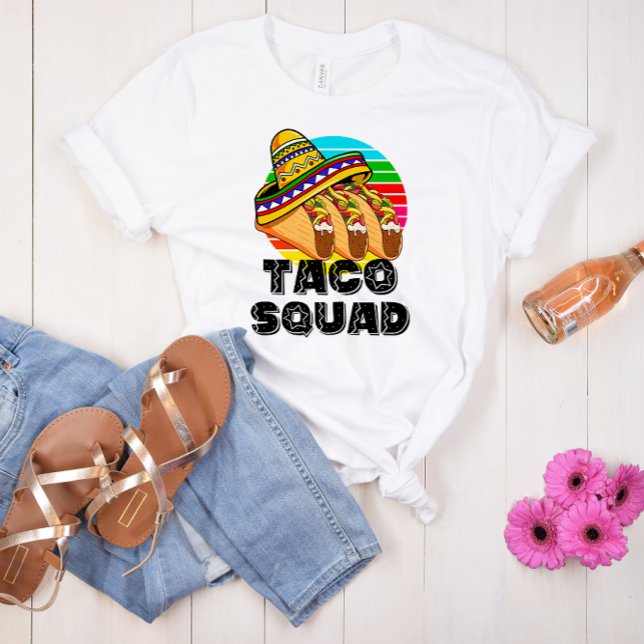 Taco Squad, Cinco de Mayo, Funny Matching Fiesta T-Shirt (Taco Squad Tshirt)