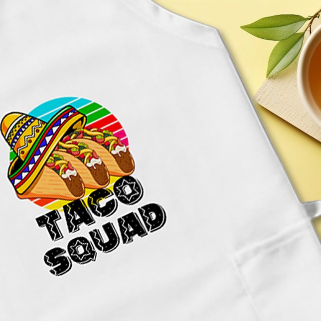 Taco Squad, Cinco de Mayo, Funny Mexican Fiesta Long Apron (Taco Squad Apron)