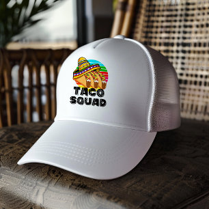 Taco Squad, Cinco de Mayo, Funny Mexican Party Trucker Hat