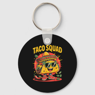 Taco squad keychain