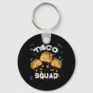 Taco Squad Mexican Party Lover Cinco De Mayo Crew Keychain