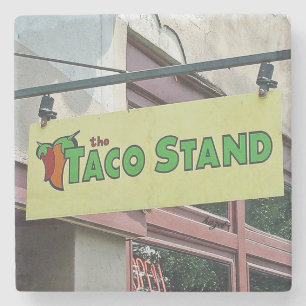 Taco Stand Athens Georgia Marble Stone Coaster. Coaster