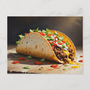 Taco Still Life Postcard
