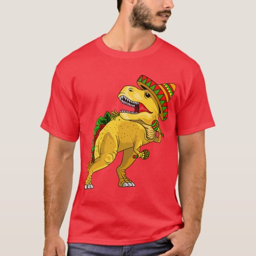 taco t rex taco dinosaur cinco de mayo  girl T_Shirt