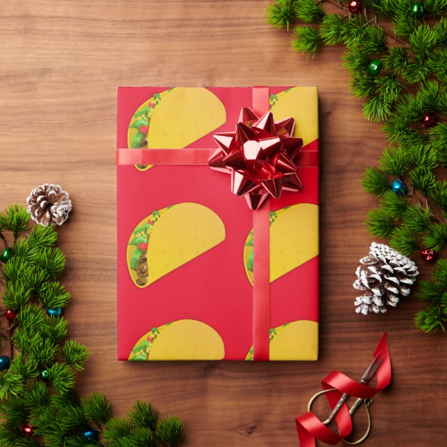TACO TACOS CHRISTMAS WRAPPING PAPER (Holiday Gift)