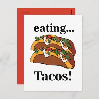 Taco Tacos Food Funny  Postcard